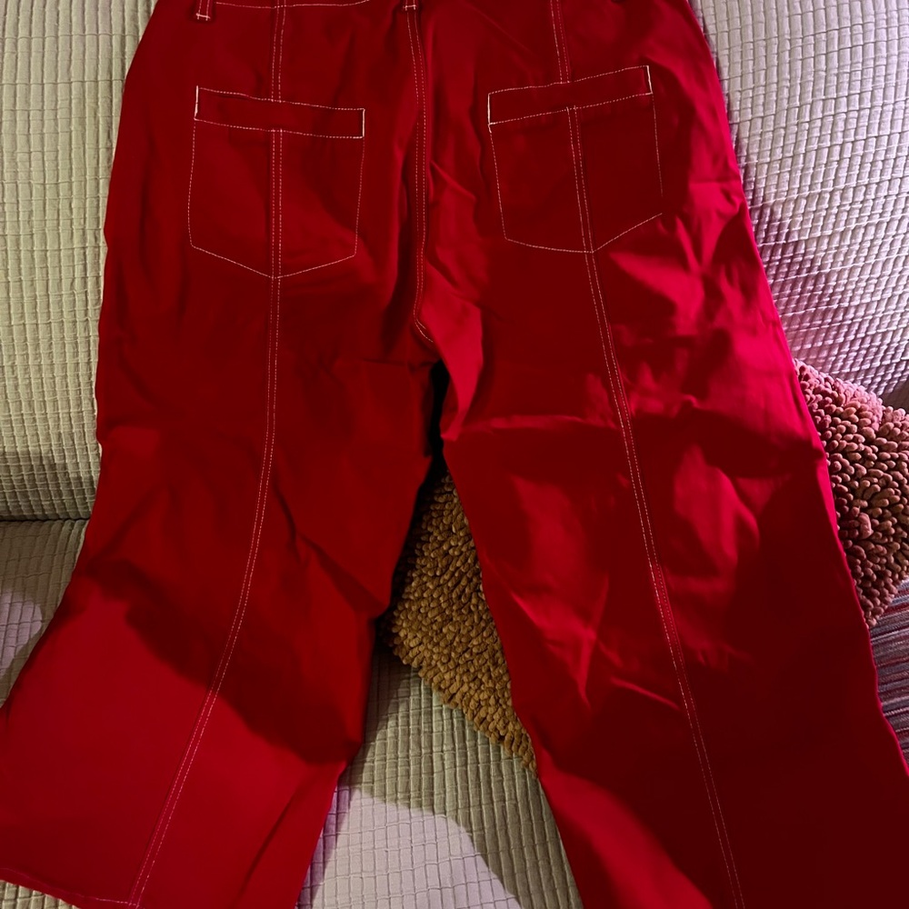 🎈Flamingals Red Wide Leg Pants - Picture 12 of 15